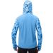 FISHEAL Men's Performance Fishing Hoodie Shirt - UPF 50+ Camo Long Sleeve with Face Mask, Sparkling Blue Camo - Size Large - Buy Online on GoSupps.com