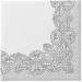 PAW 3-Layer Colorful Napkins (33x33 cm) - 20 Pieces for Communion Weddings Confirmations & Celebrations | Royal Lace Silver Design - Buy Online on GoSupps.com