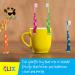 55Dental Kids Soft Giraffe Toothbrush Set - Easy-Grip Bristle Cover, Self-Standing, Splited Bottom - Ages 3-9 - by Lix - Buy Online on GoSupps.com