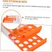 Angoily Egg Storage Box Portable Fridge Refrigerator Egg Case Egg Bin Double Layer Crisper Plastic re-usable Orange 23.5x21.5cm - Buy Online on GoSupps.com