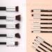 DUcare 15Pcs Travel Makeup Brush Set with Bag - Kabuki, Blending, Blush, Eyeliner, Shadow Brow & Concealer Brushes Kit - Black - Buy Online on GoSupps.com
