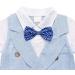 AmzBarley Baby Boys Tuxedo Rompers Set | Gentleman Outfit | Blue | 2-3 Years - Buy Online on GoSupps.com