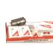 Buy 100 PACK Double Edge Stainless Steel Razor Blades - Men's Safety Razor Blades for a Precise Smooth Shave - Ideal for Barbershops - International Shipping Available - Buy Online on GoSupps.com