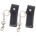 GALPADA 2pcs Holder Lipstick Organizer Bag Lipstick Case Lip Balm Case Lipstick Keychain Small Ladies Wallet Mini Makeup Bag Leather Lipstick Organizer Key Chains Lip Balm Pouch Pocket