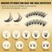 Buy Individual Eyelash Extensions - 320 Stacks 50D C Curl 12-18mm | DIY Reusable Cluster Lashes - Buy Online on GoSupps.com