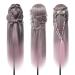 Frisierkopf Danseemeibr Plus 26-28 Hairdressing Head - 100% Art Hair Ombre Training Head with Holder & DIY Hairstyles Set - Ombre Pink - Buy Online on GoSupps.com