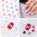 100 Pcs Aurora Bow Nail Charm Colorful Bowknot Nail Accessories Resin Cute Nail Rhinestone Glitter 3D Mix Styles Nail Decoration Kits for Nail Art Craft and Decoration - Buy Online on GoSupps.com