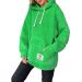Hanxiulin plush jacket oversize warm lined fleecemantel women winter parka long warm light outdoor loose slim winter coat down jacket winter jacket green s