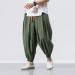 Men's Casual Harem Jogging Pants - Elastic Leg Lock Design | Fashion Solid Army Green | XXL Size Available - Buy Online on GoSupps.com