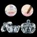 Saviland 2PCS Dappen Dish with Lid - Dappen Dish for Acrylic Nails  Glass Acrylic Liquid Monomer Dish Crystal Cup for Acrylic Powder Acrylic Nail Supplies Nail Art Manicure Tools B-Dappen Dish with Lid