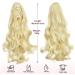 Dcbaboo 18inch Claw Clip in Ponytail Hair Extensions Long Wavy Ponytail Extension Curly Synthetic Pony tails Natural Wave One Piece Hairpiece Fake Ponytail for Women Bleach Blonde 18 inch 150g Bleach Blonde - Buy Online on GoSupps.com