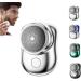 Electric Razor for Men Waterproof Powerful Storm Shaver Pocket Portable Electric Shaver Mini-Shave Portable Electric Shaver Silver