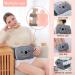 MOTONG Hot Water Bottle Set - 3PCS Detachable Grey Waist Warm Cover | Pain Relief for Back, Neck, Shoulders | Plaid Design - Buy Online on GoSupps.com