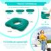 Inflatable Donut Pillow Adjustable Butt Cushion Seat for Long Sitting to Helps Relieve Pressure from Hemorrhoid Treatment Tailbone Pain Coccyx Pain Sciatica Postpartum (Pink) (green) - Buy Online on GoSupps.com