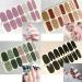 SILPECWEE 20 Sheets Nail Wraps for Women - Adhesive Nail Polish Strips with Nail File | Gel Nail Sticker Art - Buy Online on GoSupps.com