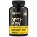 Optimum Nutrition Opti-Men Multi-Vitamin Supplements for Men with Vitamin D Vitamin C Vitamin B6 and Amino Acids Unflavoured 30 Servings 90 Capsules 90 Count (Pack of 1)