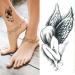 Funnyplay Set of 5 Fashion Angel Wings Body Tattoo Stickers Fake Temporary Girl Tattoos
