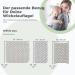 Lilly and Ben Changing Mat Cover Terry Towelling - Baby Soft - Thick - Absorbant - Set of 2 - Large Grey Stars - Buy Online on GoSupps.com