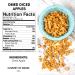 Amrita Dried Apples Diced 8 oz | No Sugar Added | Vegan, non-GMO, Gluten Free | Snack or Bake | Resealable Bag | 8 Ounce - Buy Online on GoSupps.com