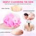 Gukasxi Exfoliating Washcloth Towel 4-Pack - Dual-Sided 11x35.5 inches Nylon Bath Towel for Body Exfoliation and Scrubbing - Buy Online on GoSupps.com