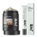 Face Scrub for Men 9 oz and JVR Caffeine Eye Cream and Under Eye Roller Facial Scrub for Deep Exfoliating for Fine Lines
