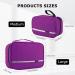 Homchen Waterproof Hanging Travel Toiletry Bag - Portable Cosmetic Wash Bag for Men and Women (Purple, M) - Buy Online on GoSupps.com