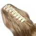 Voluminous Wavy Ash Blond Ponytail Extension - 30cm Corrugated Hair Braid | Realistic 110g Hair Piece for Effortless Style - Buy Online on GoSupps.com