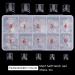 500pcs Short Square Transparent Artificial Nails with Box - 10 Sizes | Perfect for Nail Art & DIY | International Shipping - Buy Online on GoSupps.com