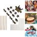 jojofuny 39 Pcs Insert Card Grad Cupcake Toppers Cake Decoration Party Supplies Grad Party Cupcake Toppers Graduation Cap Graduation Fruit Pick Decorative Topper Set The Paper Toothpick Blackx3pcs 20X14.5X0.1CMx3pcs - Buy Online on GoSupps.com