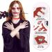 3D Red Glitter Halloween Face Stickers - Temporary Diamond Art for Kids & Adults | Perfect for Halloween Parties - Buy Online on GoSupps.com