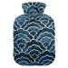 Hot water bottles with cover Japanese wave hot water bag for pain relief menstrual cramps feet and bed warmer 2 liters