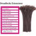 Huarisi 100% Human hair Dreadlocks Extensions for Black Women 12 inch 60 Strands 0.4cm Brown Afro Kinky Hair Fashion Handmade Permanent Loc Extensions Real Hair for Man (#4 60 Locs) 12inch 60 Locs #4 0.4cm - Buy Online on GoSupps.com