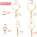 Shynek 360PCS Gold Keychain Rings with Jump Rings and Screw Eye Pins - Perfect for Resin Crafts and Jewelry Making - Buy Online on GoSupps.com