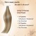 Hetto Blonde Real Hair Tape Extensions - Remy Hair Ash Blonde Highlights 35cm (14 inch) - 5PCs #17/23 & #16/22 - Buy Online on GoSupps.com