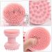 Ipetboom Makeup Brushed 1pc Three-in-one Bath Silica Gel Pink Detergent Deep Cleaning Makeup Face Brushes 8.6x7cm Pink - Buy Online on GoSupps.com