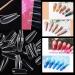 500 PCS Ballerina Fake Nails - Acrylic Artificial Nail Tips Coffin Shape Long Clear Box 10 Sizes - Buy Online on GoSupps.com