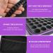 Kirgizta Waterproof Essential Oil & Nail Polish Storage Bag - 30 Slot EVA Pocket Organizer for 5ml 10ml 15ml Bottles (Purple Black) - International Shipping Available - Buy Online on GoSupps.com