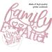 Family Ever After Cake Topper Forever Family Anniversary Birthday Baby Shower Adoption Party Decorations Rose Gold - Buy Online on GoSupps.com