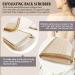 Natural Loofah Sponge Back Exfoliating Scrubber Combo Set for Deep Cleansing Skin and Facial Exfoliation - Buy Online on GoSupps.com