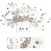 DOITOOL Bridal Hair Comb Hair Comb Pearl Hair Accessories for Women Flower Decor Hair Decorations Hair Accessories for Women Wedding Rhinestone Decor Wedding Decor Hair up Bride Fine Alloy - Buy Online on GoSupps.com