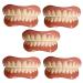 Silica dentures upper jaw and lower jaw of provisional veneer teeth prosthesis provisional denture repair quickly have your teeth have a confident smile 5 pair
