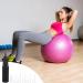 Peutier Gymnasium Ball Pump - Yoga & Inflatable Balls Pump with 10 Fitness Ball Plugs | Ideal for Gymnastics Ball & Easy Plug Replacement - Buy Online on GoSupps.com