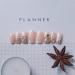 V French Tips Short Square Press-On Nails | Flower Acrylic Fake Nails with Rhinestones & Glitter | Glossy Nude Glue-On Nail Art for Daily Wear - Buy Online on GoSupps.com