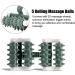 Olelo Muscle Massage Roller - Blood-Flow Increaser & Anti-Cellulite Tool for Deep Tissue Release - Black Green - Buy Online on GoSupps.com