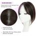Human Hair Toppers for Women with Thinning Hair - Dark Brown 10 Inch - Set of 2 - Buy Online on GoSupps.com