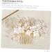 Ipetboom Bridal Comb Pearl Flower Hair Comb Wedding Headpiece for Bride Hair Gems for Women Bride Headpiece Pearl Hair Side Comb Hair Accessory for Women Hair up Miss Beautiful - Buy Online on GoSupps.com