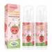 Children's foam toothpaste children's toothpaste for U-shaped toothbrush toothpaste with natural formula oral care toothpaste for children 2 pieces x 60 ml (strawberry)