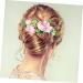 Angoily 1pc Hair Comb Tiara Hair Pin Hair Clip Bridesmaid Hair Accessories Floral Bridal Headpiece Hair Accessories for Photo Shoot Bride Wedding Headdress Bride Headdress Pink - Buy Online on GoSupps.com