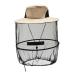 Outdoor Mosquito Head Net Hat Deep Beige Midge Head Net Sun Protection for Outdoor Hiking Camping Gardening Fishing Protection from Sun Bee Mosquito for Women Men