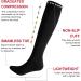 Fvxynnv Compression Stockings for Men & Women - 20-30 mmHg Support Socks for Running Sports & Travel - Black L-XL - Buy Online on GoSupps.com